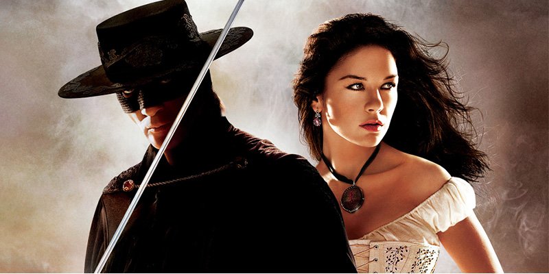 Antonio Banderas y la actriz de La Mascara del Zorro Catherine Zeta-Jones